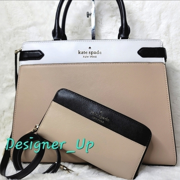 🎁 NWT kate spade 2 Set Purse Satchel Shoulder Bag Cross Body  + Wallet M - Picture 2 of 14
